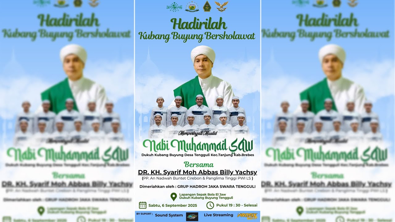 🔴 LIVE TENGGULI BERSHOLAWAT MEMPERINGATI MAULID NABI MUHAMMAD SAW 06 SEP 2025