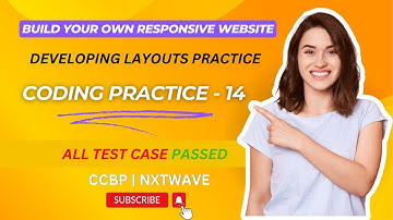 CODING PRACTICE 14 | Responsive Website | Developing Layouts Practice | CCBP