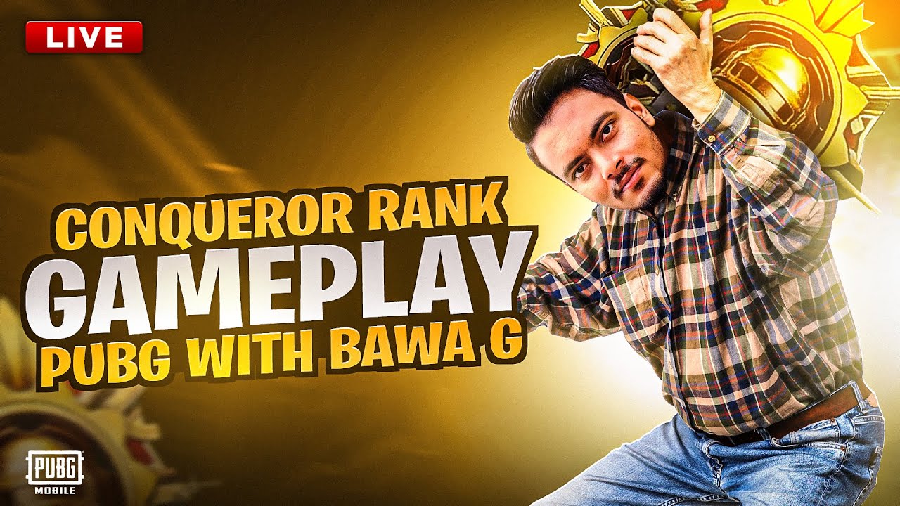 TOP CONQUEROR LOBBY / RANK PUSH / PUBG MOBILE LIVE - YouTube