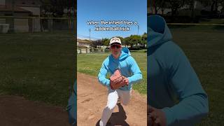 The hardest play in baseball! 😂💀 #baseball #teammate #infield