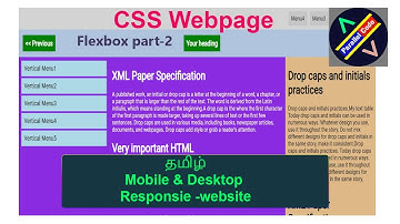 Create responsive website in tamil | flexbox and media query in css tamil | part-2 | Parallel code