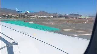Airbus A320 Take off at Gran Canaria airport (LPA) HD