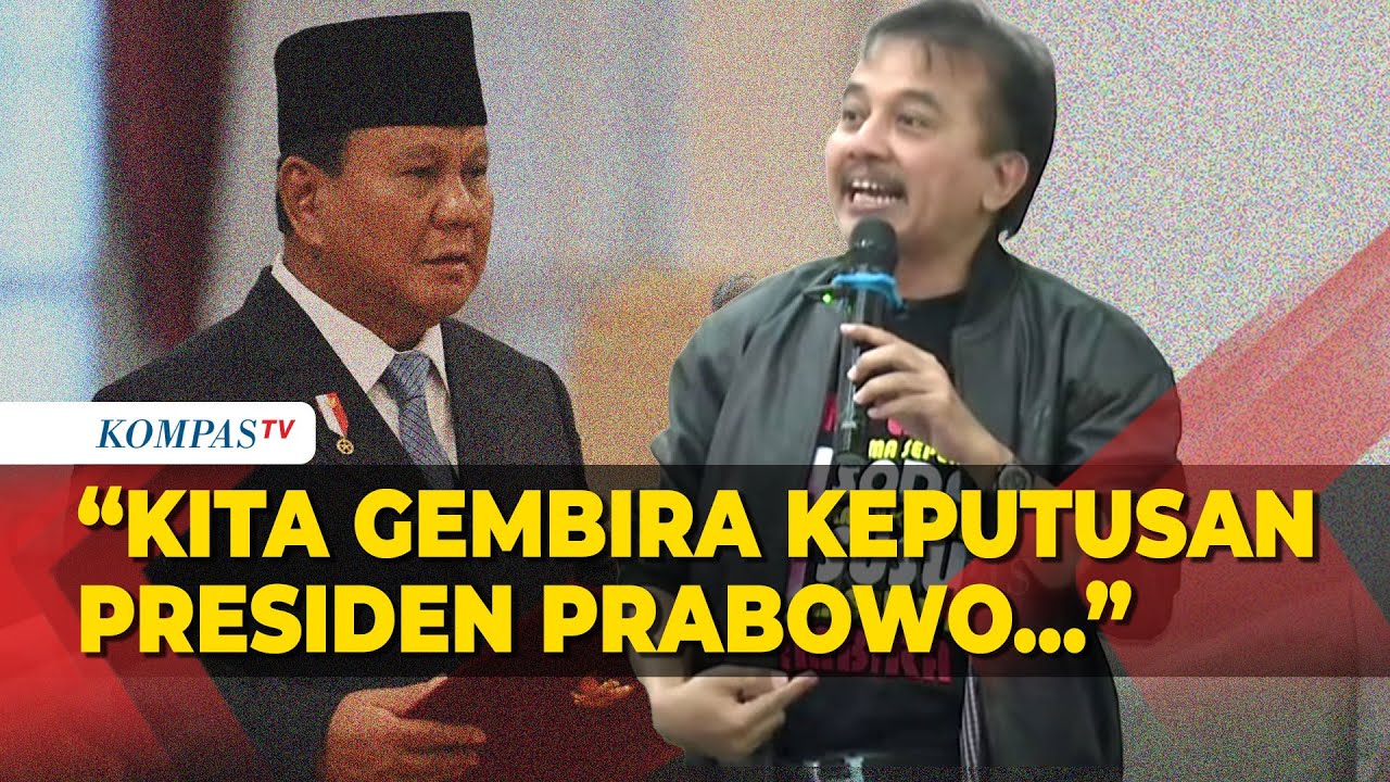 Roy Suryo Ucap Terima Kasih ke Presiden Prabowo: Uang Negara Akan Bisa Dihemat…