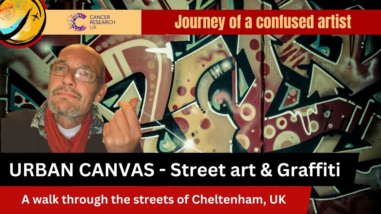 Concrete urban canvas - Street Art & Graffiti - Walking the streets, Cheltenham, UK. 