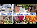 Equipaje 4 NIÑOS/MI MALETA/COCINANDO 12 litros/LIMPIEZA NOCTURNA Niños DORMIDOS/TAREAS COMPARTIDAS