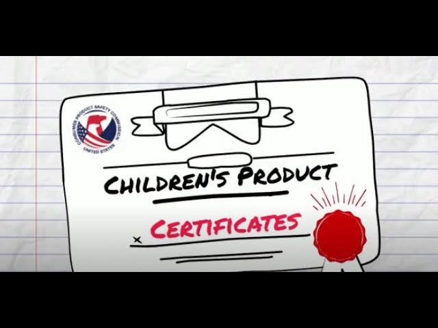 Video thumbnail for the US Consumer Product Safety Commission's business education briefing on the Children's Product Certificate