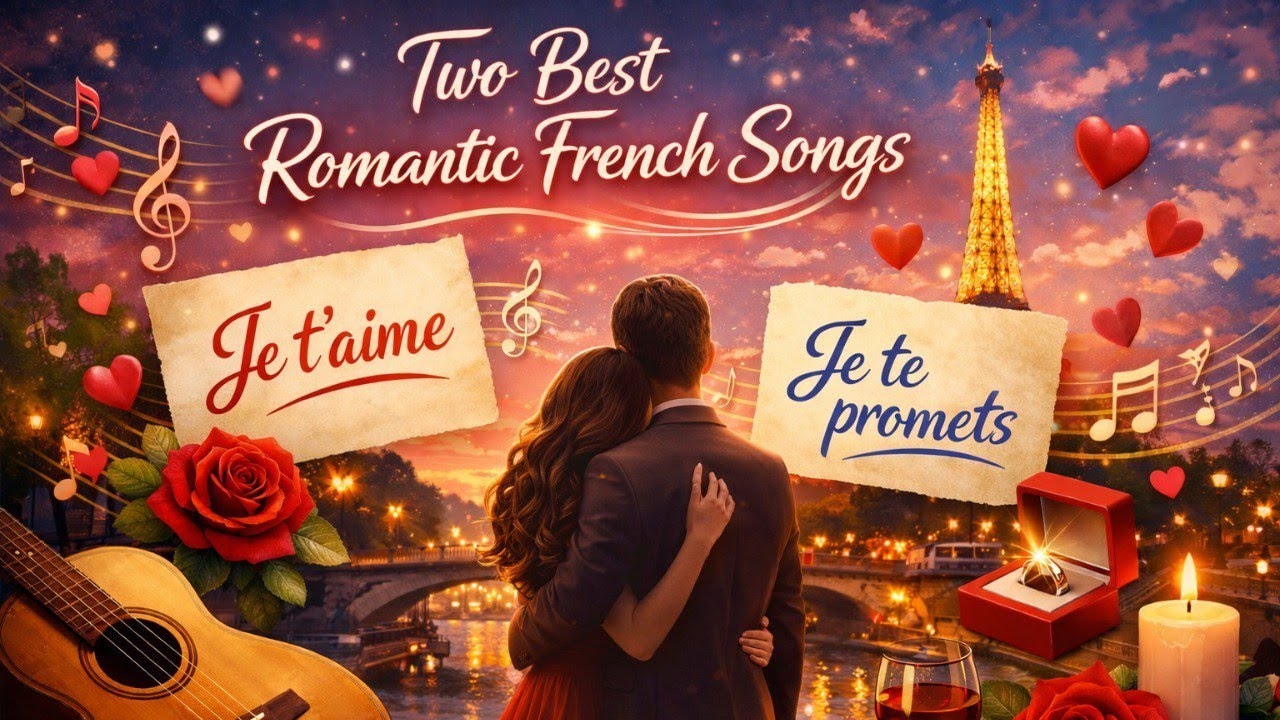 Learn French Through Two Best Romantic Songs | English Subtitles | A2–B1| French Songs for Beginners