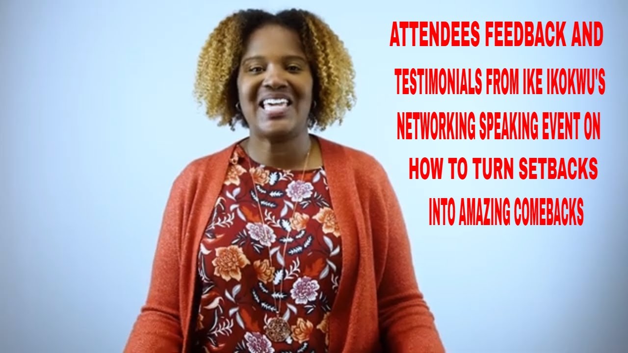 How To Turn Setbacks Into Amazing Comebacks Attendees Feedback And 