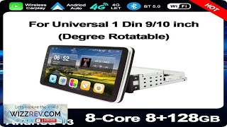 Lelv 9 10 Touch Screen Universal 360Rotation Car Multimedia Player 1 Din Review