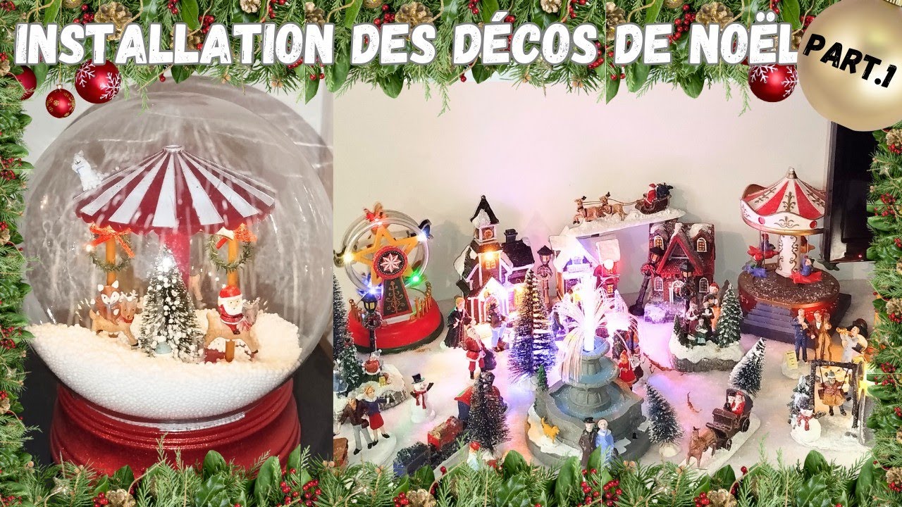 Première partie de l'installation des décos de Noël 🎄 #christmas #2025 #decoration #magic 