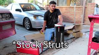 Replacing Strut & Strut mounts on EM2 HONDA Civic coupe