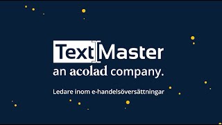 TextMaster: Ledare inom e-handelsöversättningar (SV)