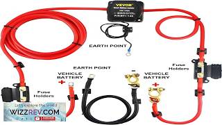 VEVOR Dual Battery Isolation Kit 6m 12V Auto Split Charge Relay System
