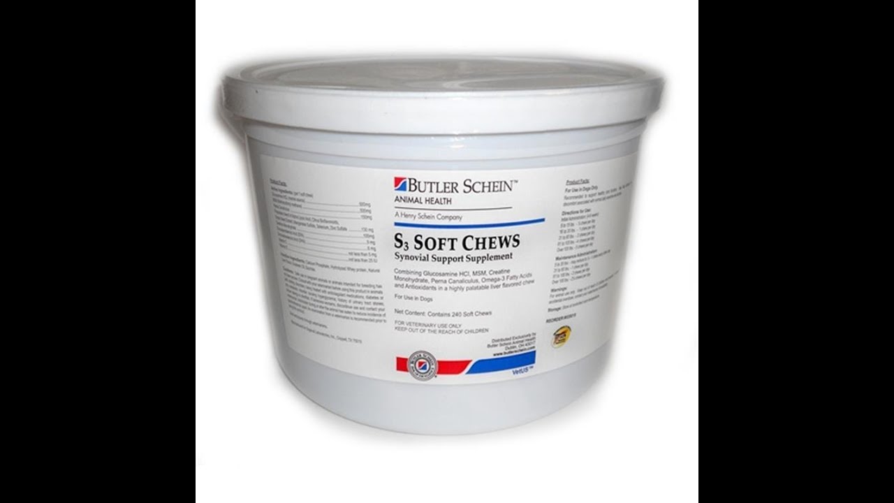 S3 Synovial Support Supplement Soft Chews for Dogs