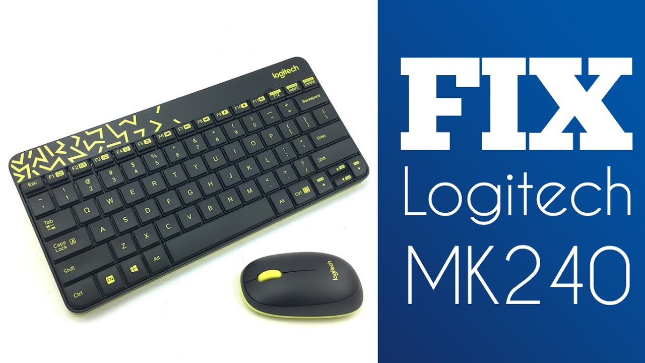 FIX Keyboard Randomly Pressing Keys Logitech MK240 - YouTube