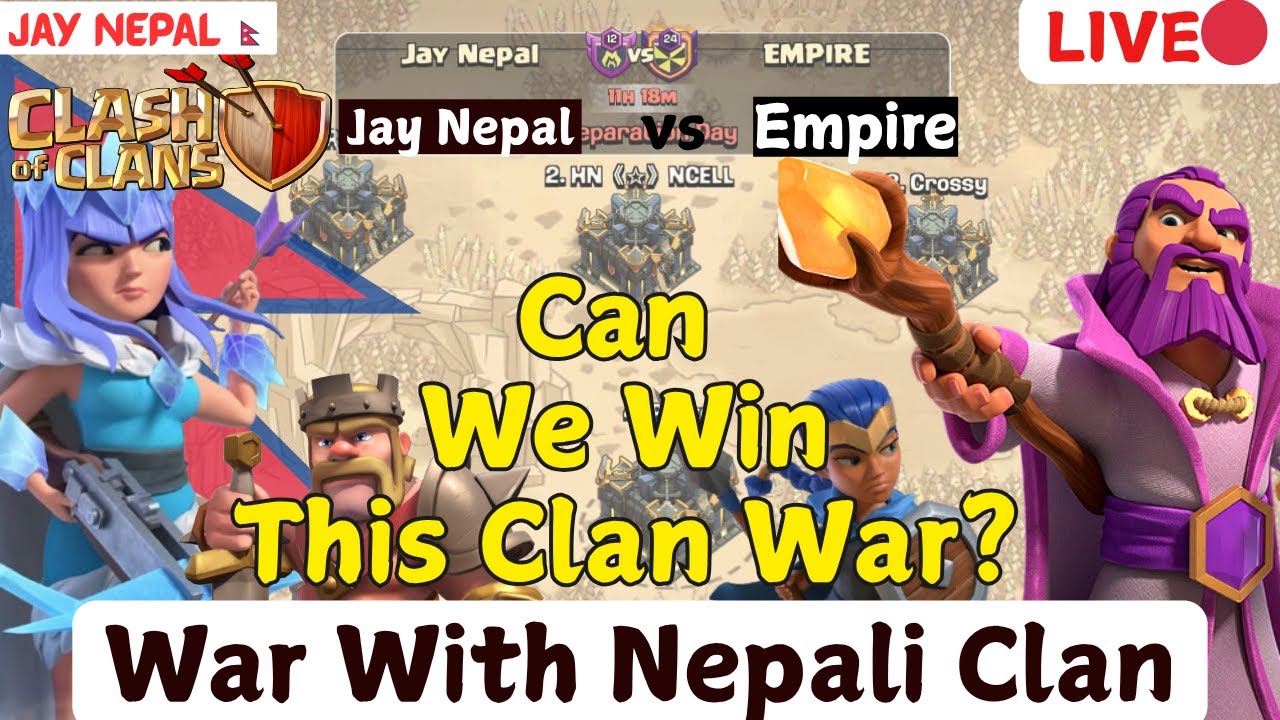 Live Base visiting | Clash Of Clans Live Stream | CoC Live Attack (Jay Nepal vs Empire) 
