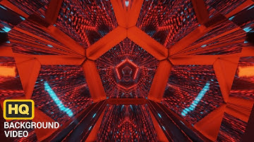 4K Abstract Tunnel VJ Motion Background || Neon Light Tunnel Free VJ Loops || Free Video Background