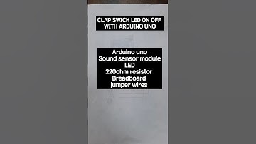 CLAP SWICH LED ON OFF WITH ARDUINO UNO #youtube #shorts @Electronics1003
