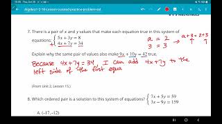IM Algebra 1 Unit 2 Lesson 18 Practice Problems Question 7