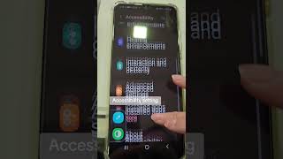 Accessibility setting. Accessibility button