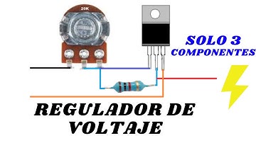 REGULADOR DE VOLTAJE CASERO ⚡ CON SOLO 3 COMPONENTES