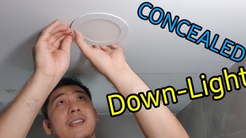 How to remove and change a concealed down light (LED)