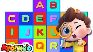Lagu Alfabet | Huruf yang Hilang | Belajar Huruf | Lagu Anak | Ayo！Neo | Yes！Neo Bahasa Indonesia