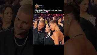 When Billie Eilish met Justin Bieber and Hailey Bieber at the Grammys💗