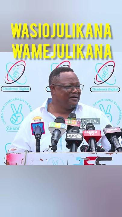 Wasiojulikana wameanza kujulikana #Tundu #Lissu