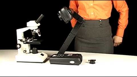 AVerVision 300AF+ document camera training video Connecting a Microscope