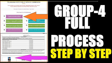 CSC GROUP-4 STEP BY STEP FULL PROCESS TSPSC