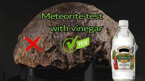 Hoe je een meteoriet kunt testen met azijn: de "nikkeltest"