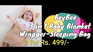 Beybee 3 in 1 Baby Blanket Unboxing and Review