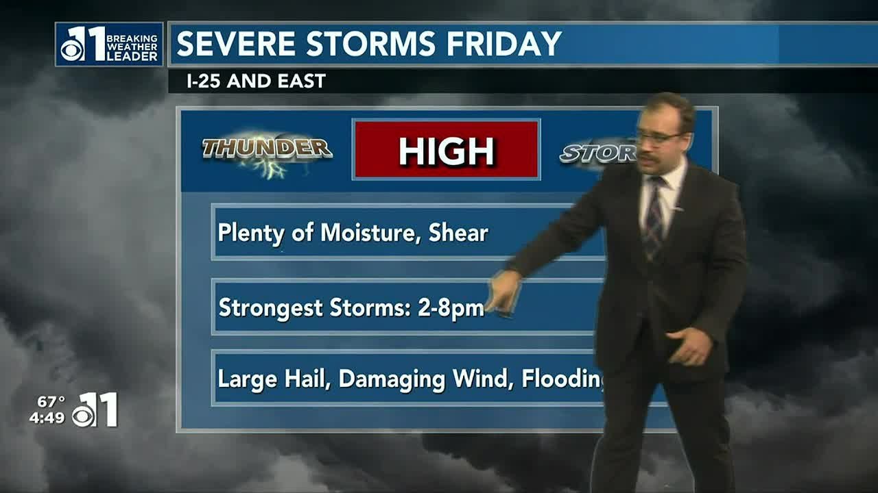 Severe storms possible Friday - YouTube