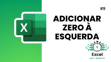 Como inserir ZEROS à ESQUERDA no Excel #9