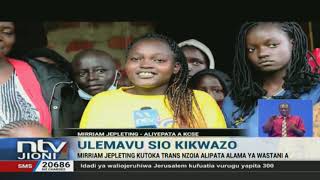 #KCSE2020: Msichana aliyekatwa mguu aandikisha matokeo mazuri