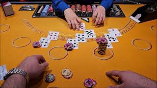 Over $10,000 SPLITS On High Limit BLACK JACK Table