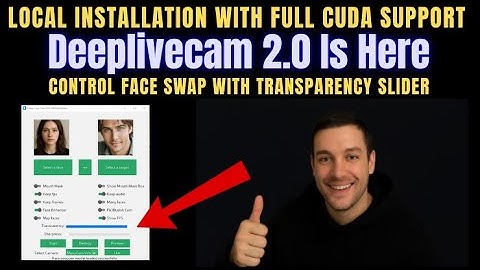 DeepLive Cam 2.0 is er! Beheer de kracht van gezichtswisseling met de transparantieschuifregelaar...