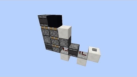 Flush 1-wide vertical triple piston extender | Minecraft
