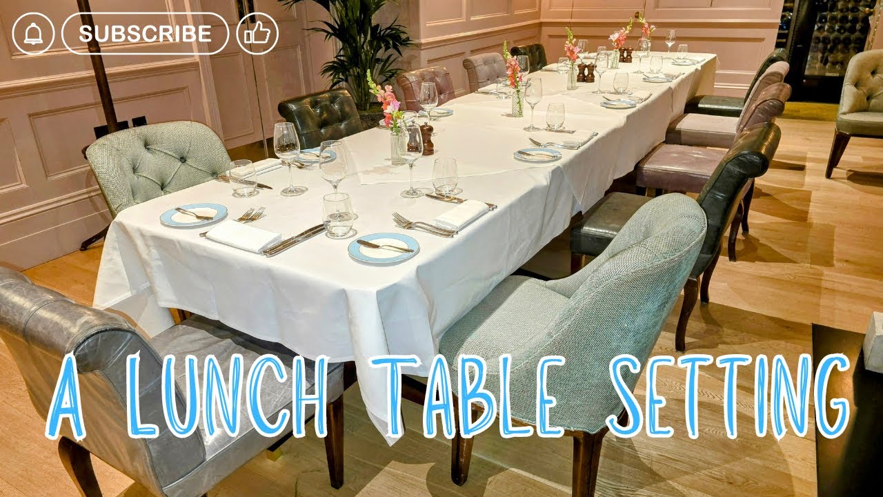 Setting A Lunch Table | 5 Star Hotel Service