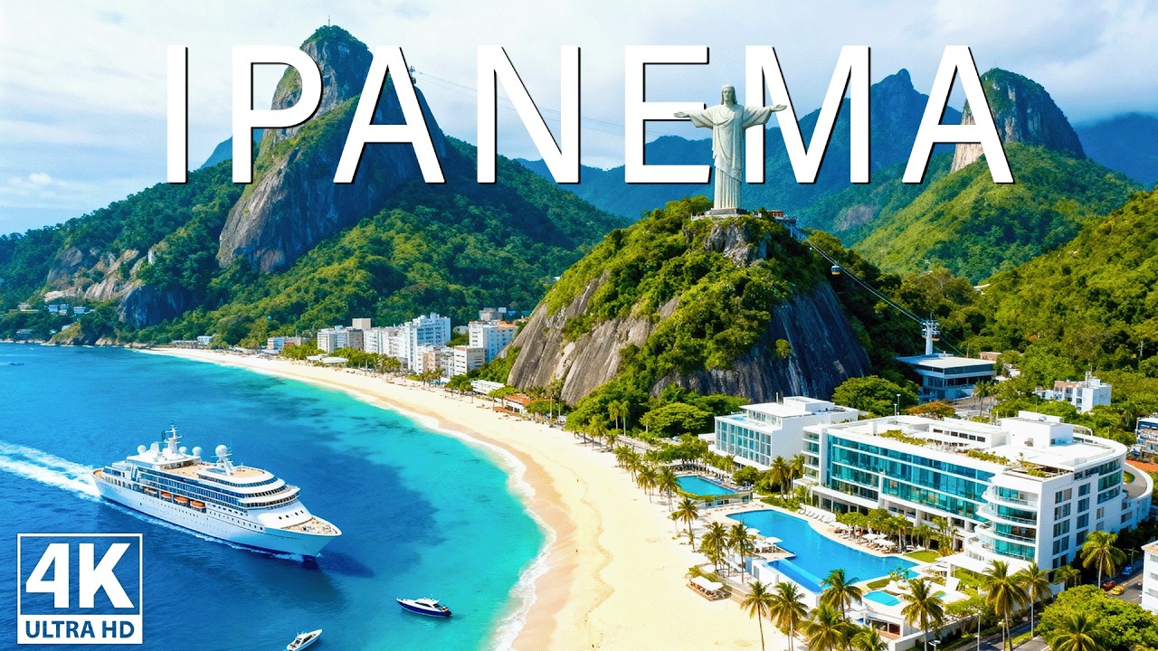 [4K] Ipanema 2026 🇧🇷 – Golden Coastline, Rio Energy | Brazil Beach Aerial Flow & Deep House