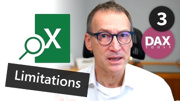 DAX Tools - Analyze in Excel for Power BI 3 - Limitations