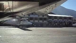 Steep Approach To Lukla Nepal Goma Air L-410 December 2015