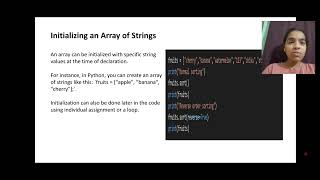 ARRAY OF STRINGS