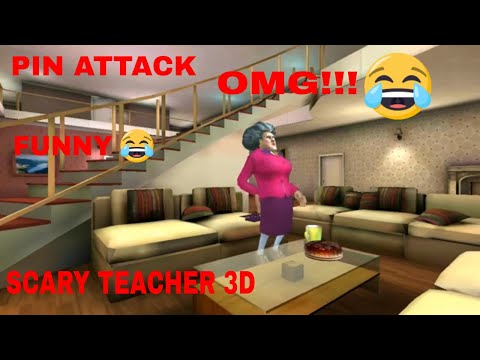 Scary Teacher 3D - Gameplay Walkthrough Pin Attack!!!😂 (Android iOS)
