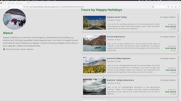Travel Pakistan | Travel Booking App | MERN STACK | REACT JS| NODE JS | EXPRESS JS |  MONGO DB