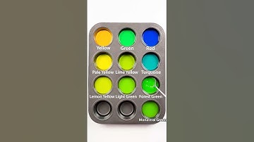 Creating 9 Colors with Only 3 Primary Colors #colormixing #paintmixing #satisfying