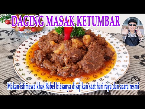 Masakan hampir punah DAGING MASAK KETUMBAR (Khas Babel),kesukaan Ahok (BTP)