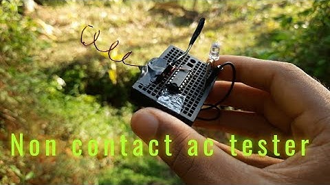 Non contact AC current tester/cd4017/tester /techhunter