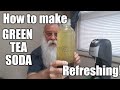 How to make GREEN TEA SODA! Refreshing!